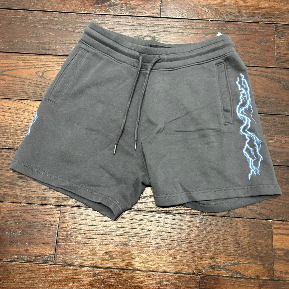 Hollister Light Gray Drawstring Shorts